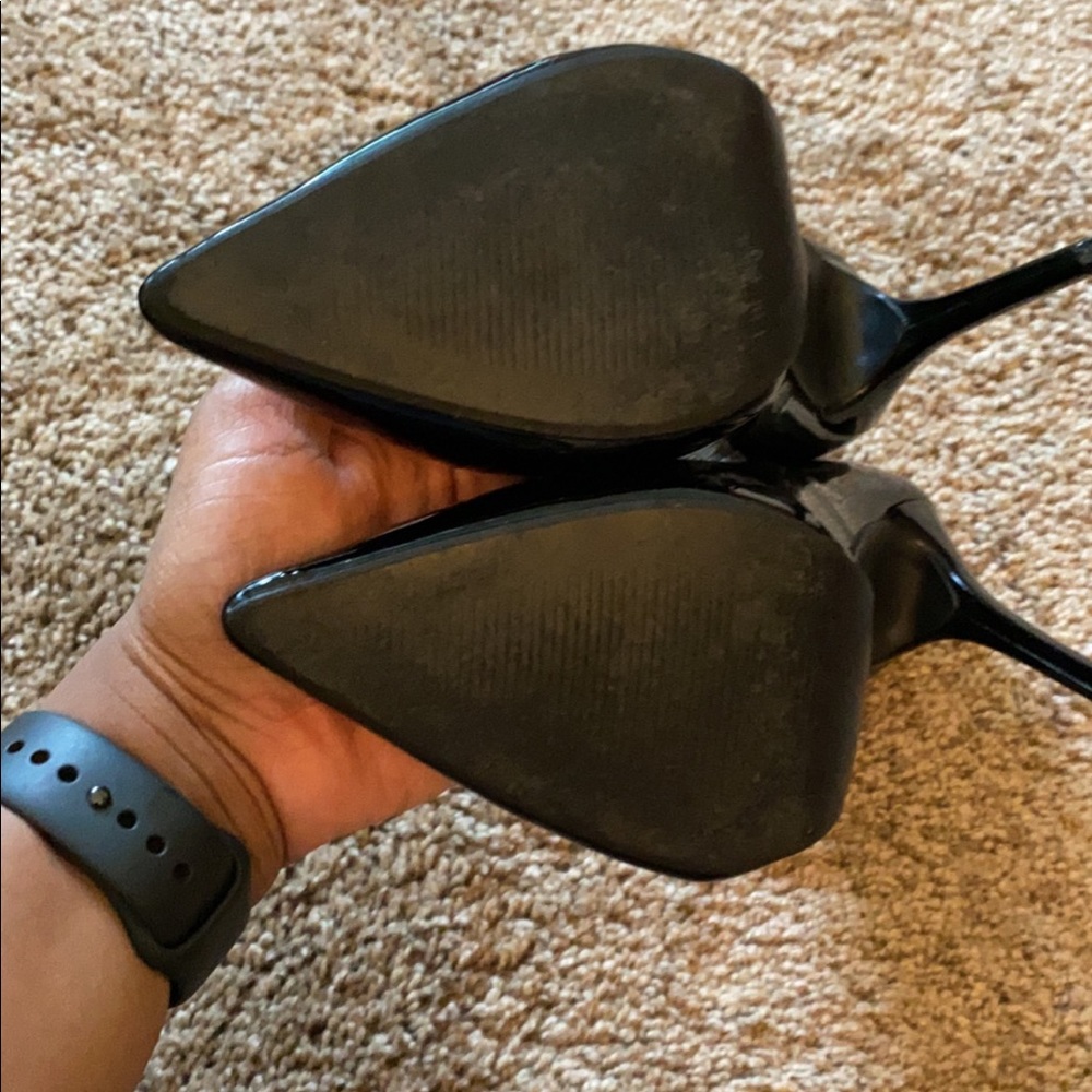 Black Pointed Heels - Picture 2 of 3